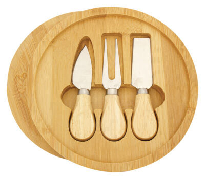 Bamboo Cheese Board with Tools