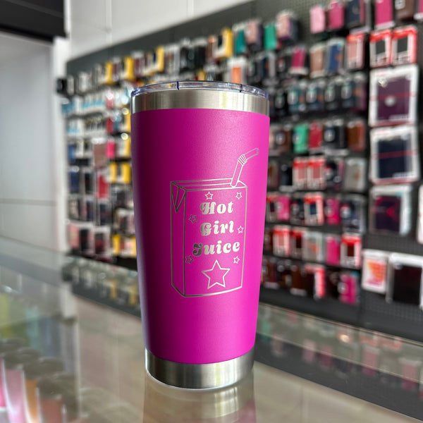 "Hot Girl Juice" 20oz Magenta Tumbler