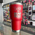 "Beauty In Beast Mode" 30oz Red Tumbler