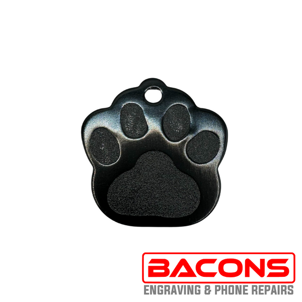 Engraved Aluminium Pet Tags – Paw