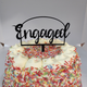 Cake Topper - Engaged