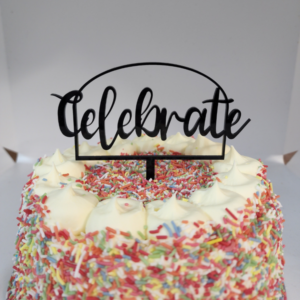 Cake Topper = Celebrate