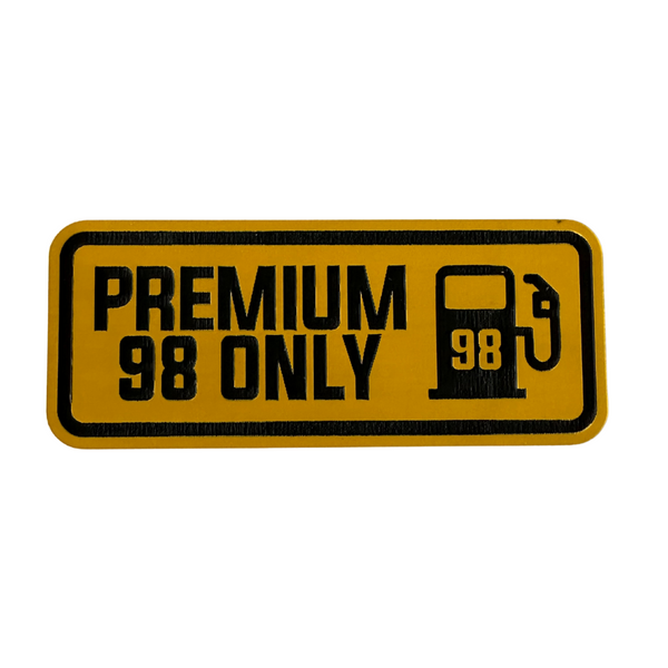 Fuel Door Signs