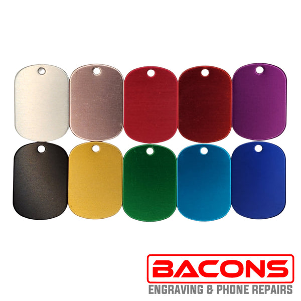 Engraved Aluminium Pet Tags – Small