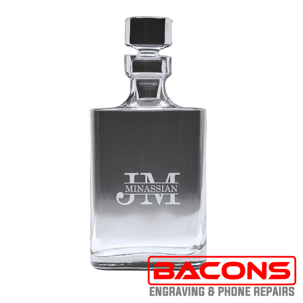 Glass Decanter Oval