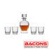 Glass Decanter Set - 5 Piece